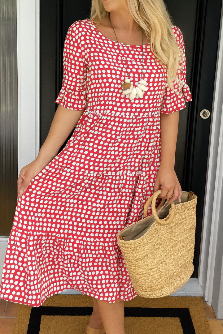 Marcela | Short Sleeve Midi Dress