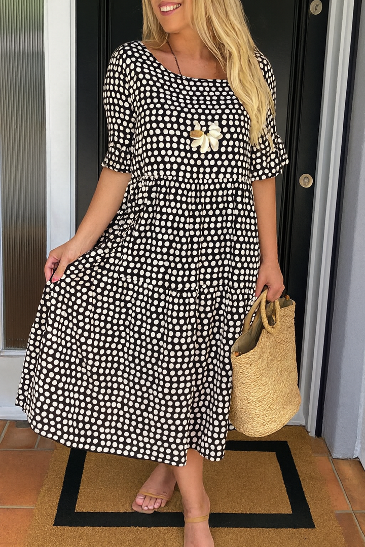 Marcela | Short Sleeve Midi Dress