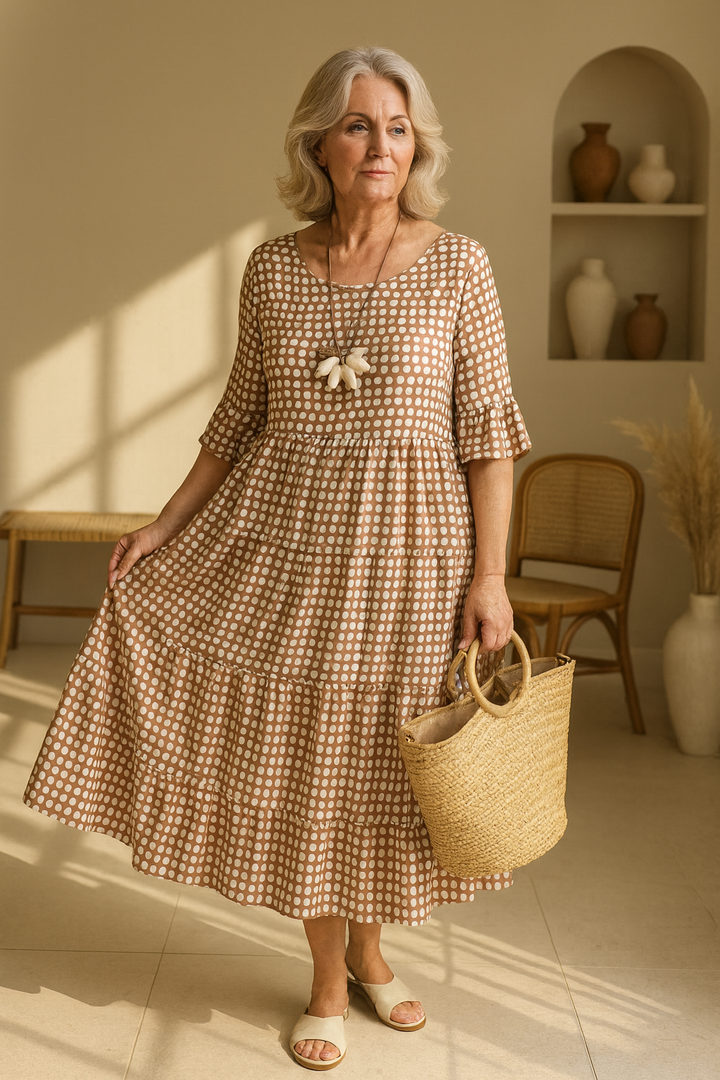 Marcela | Short Sleeve Midi Dress