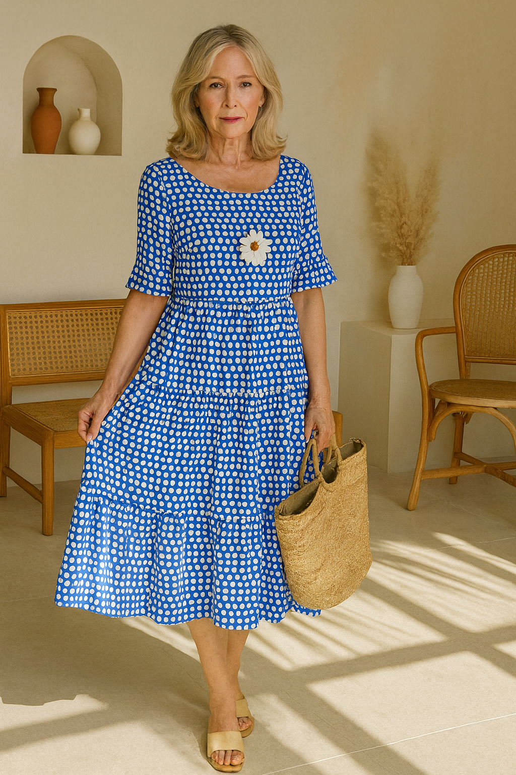 Marcela | Short Sleeve Midi Dress