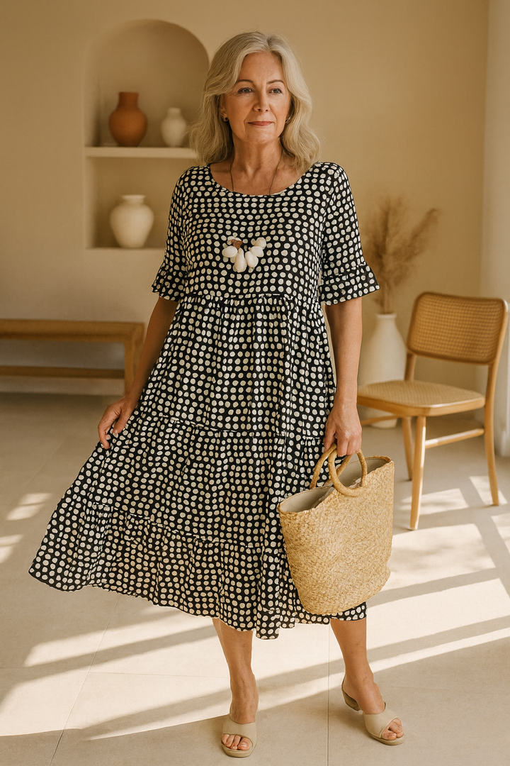 Marcela | Short Sleeve Midi Dress