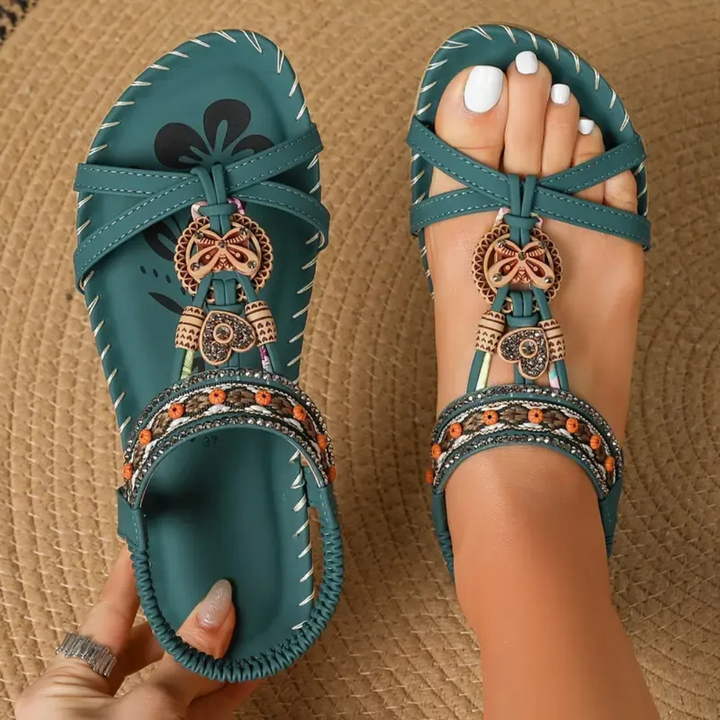 Lenička | Sandály ve stylu Ibiza, které spojují pohodlí a eleganci