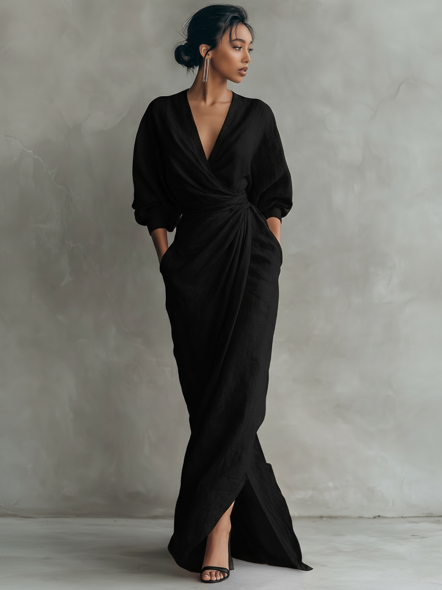 Nina – Minimalistické maxi šaty