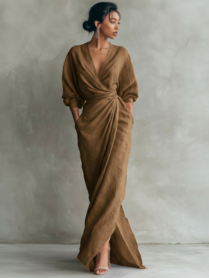 Nina – Minimalistické maxi šaty