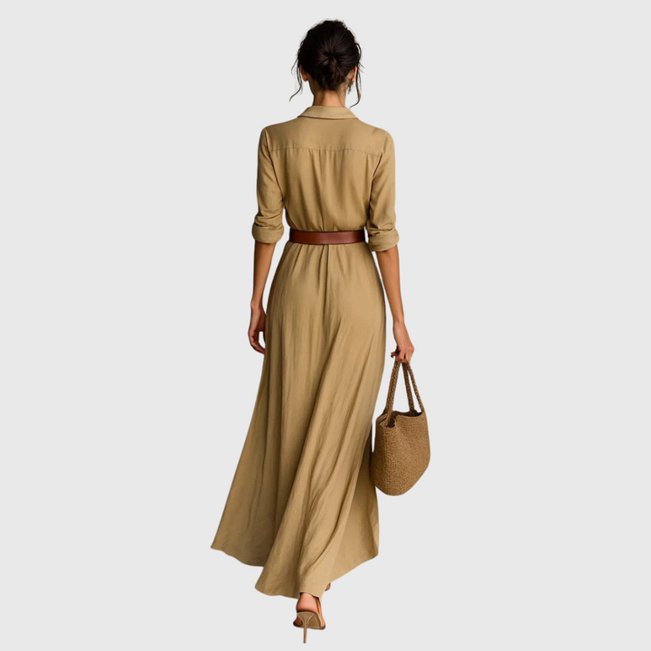 Thames – Elegantní zavinovací maxi šaty