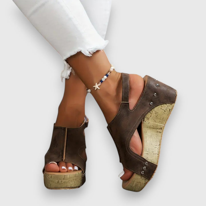 Mia – Vintage platformové sandály
