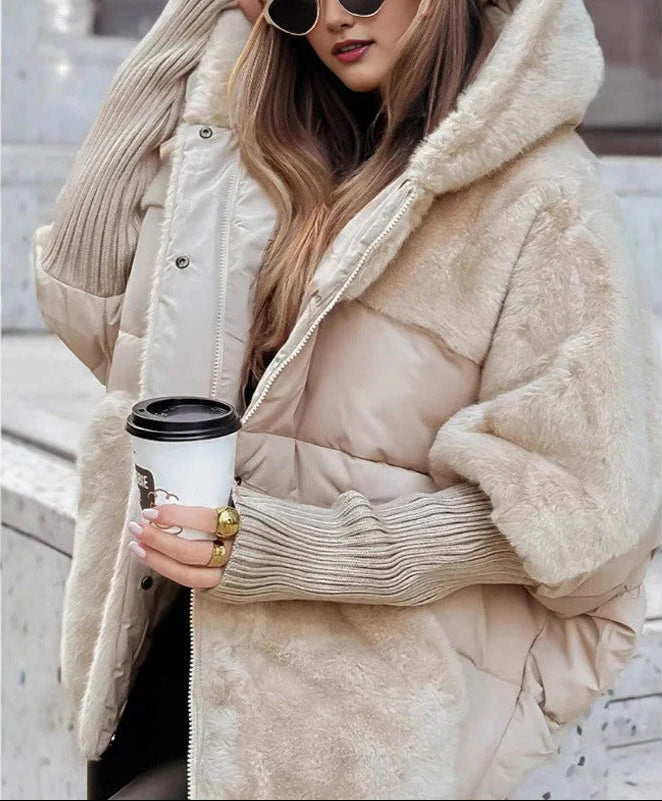 LENA | Stylová péřová bunda s kapucí
