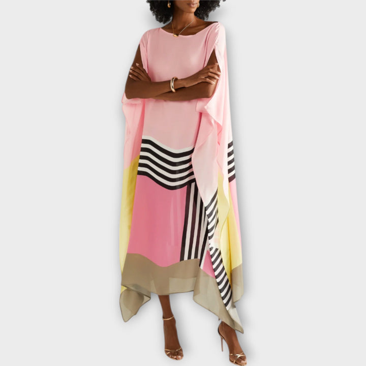 Elenora - Geometrický kaftan s volným střihem